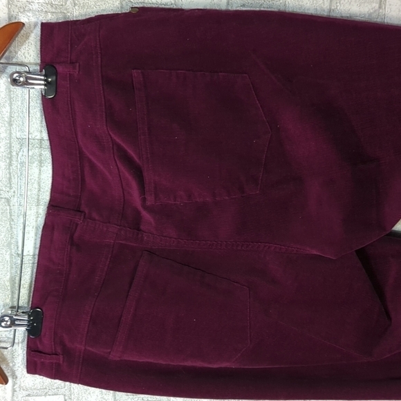 Woman Within Burgundy Corduroy Bootcut Pants size 14 Petite - Picture 4 of 5